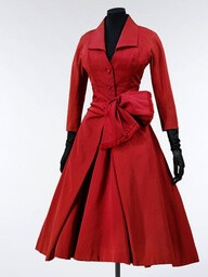 Christian Dior cocktail dress ca. 1955 via The Victoria & Albert Museum