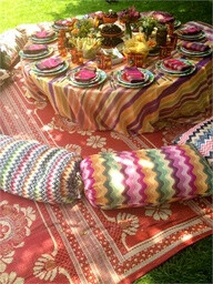 Margherita Missoni's wedding table setting