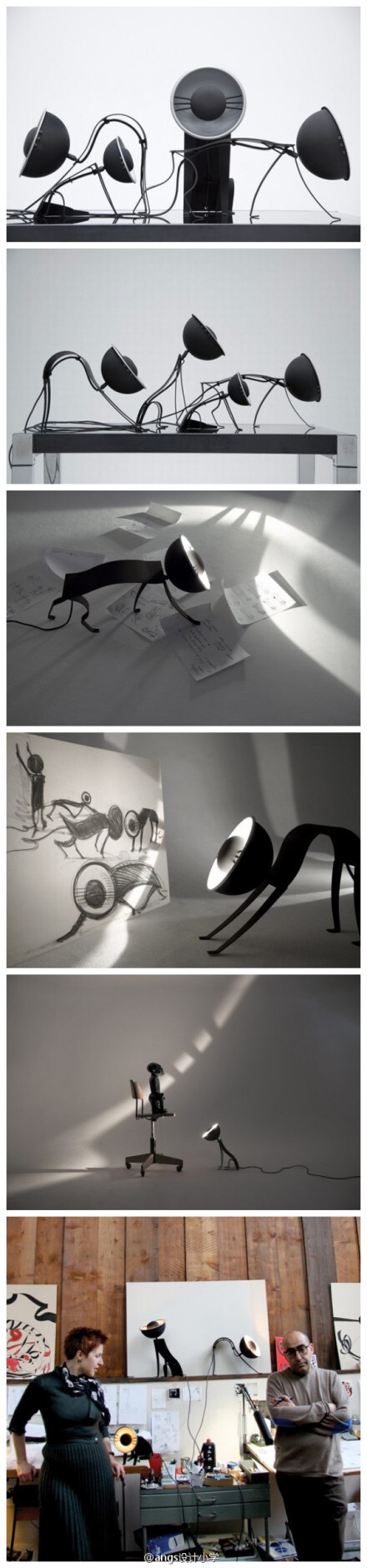 法国创意组合Kuntzel+ Deygas推出了这款猫咪灯具——Micha Lamp（喵姆灯）。作品造型简约抽象，甚至连耳朵都没有，但只是靠着那惟妙惟肖的蹲地、猫腰前行的姿态以及脸部那三撇小胡子便可以让人一眼认出它是灯具中的#喵姆#~喂，小心被挠哦！
