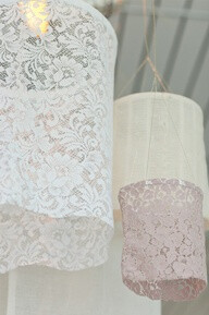 Love the idea of lace lightshades