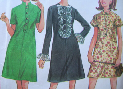 Fabulous Vintage 60's Misses Dress Pattern In Three Versions EASY TO SEW