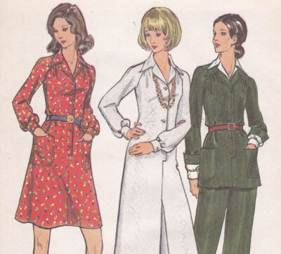 Butterick 6910 12 bust 34 dress tunic pants uncut sewing pattern