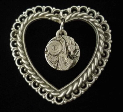 Victoria's Steampunk Heart Brooch