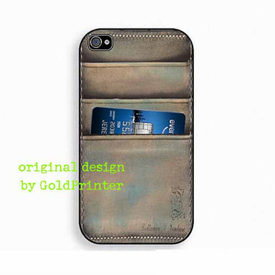 Credit Card holder iPhone Case 4 & 4s, credit card case, card case, leather