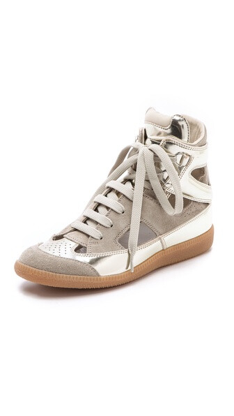 Maison Martin Margiela Cutout Suede Sneakers