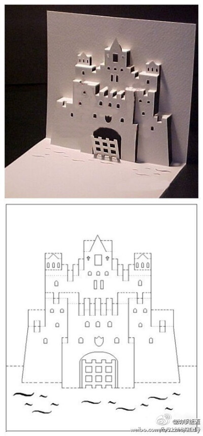 立体明信片－城堡