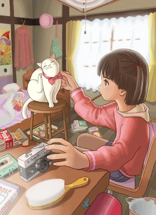 C’est beau.、-、猫咪、123、漫画