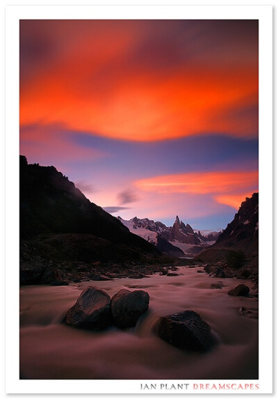 Brilliant sunset light over Cerro Torre, Patagonia, Argentina