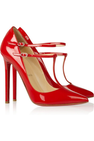 Christian Louboutin | V Neck 120 patent-leather pumps