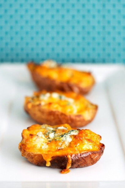 Buffalo Chicken Stuffed Potato Skins