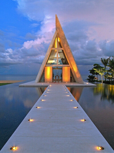 Wedding chappel at Conrad Hotel in Bali, Indonesia