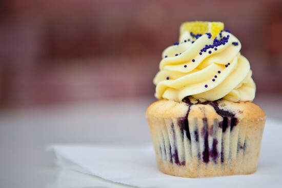 Lemon Blueberry Cupcake