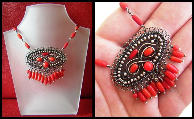 red coral necklace