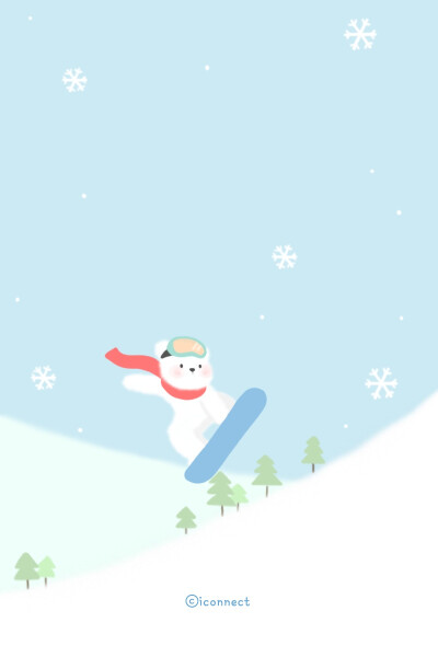 iPhone5壁纸滑雪