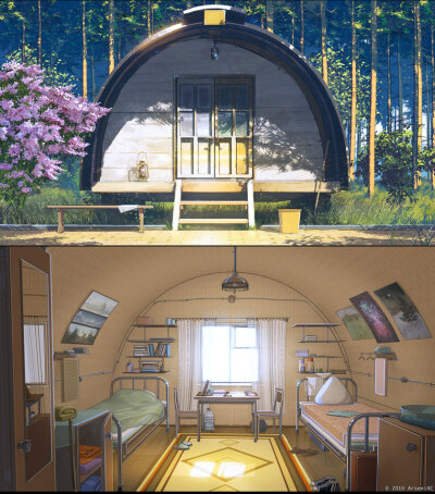 Summer camp home Out and In by *arsenixc on deviantART