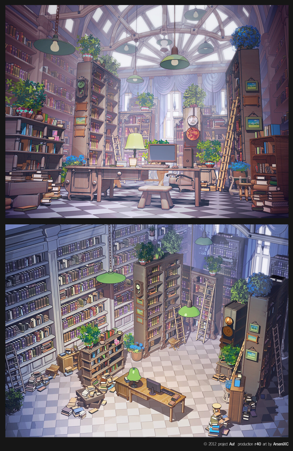 Library by *arsenixc on deviantART