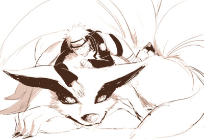 鸣人和九喇嘛，多和谐！