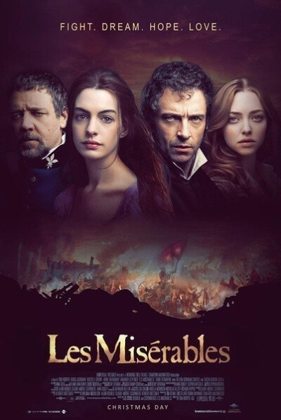 【悲惨世界 Les Misérables (2012)】贫苦的冉·阿让（休·杰克曼 Hugh Jackman 饰）为了挨饿的孩子去偷面包，结果被判处19年的苦役。出狱后，走投无路的他偷走了收留他过夜的主教的银器潜逃，被警察捉回。主教声称银器…