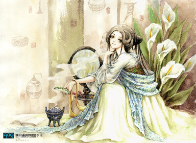小室绕檀香,莲香沁骨心.