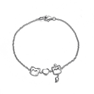 纯银饰品阿狸如果&middot;爱系列手链约定银顺丰