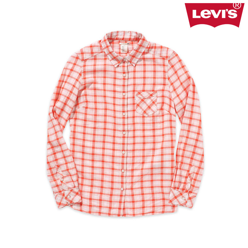 Levi's&nbsp;李维斯&nbsp;女士田园格纹长袖衬衫&nbsp;