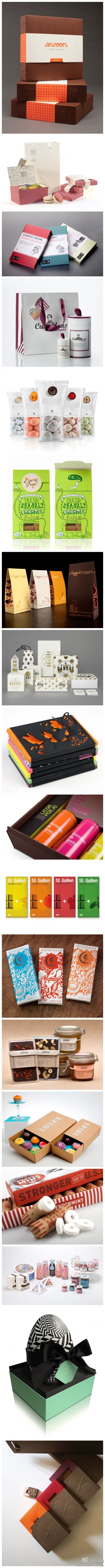 一组国外优秀糖果糕点包装设计夹