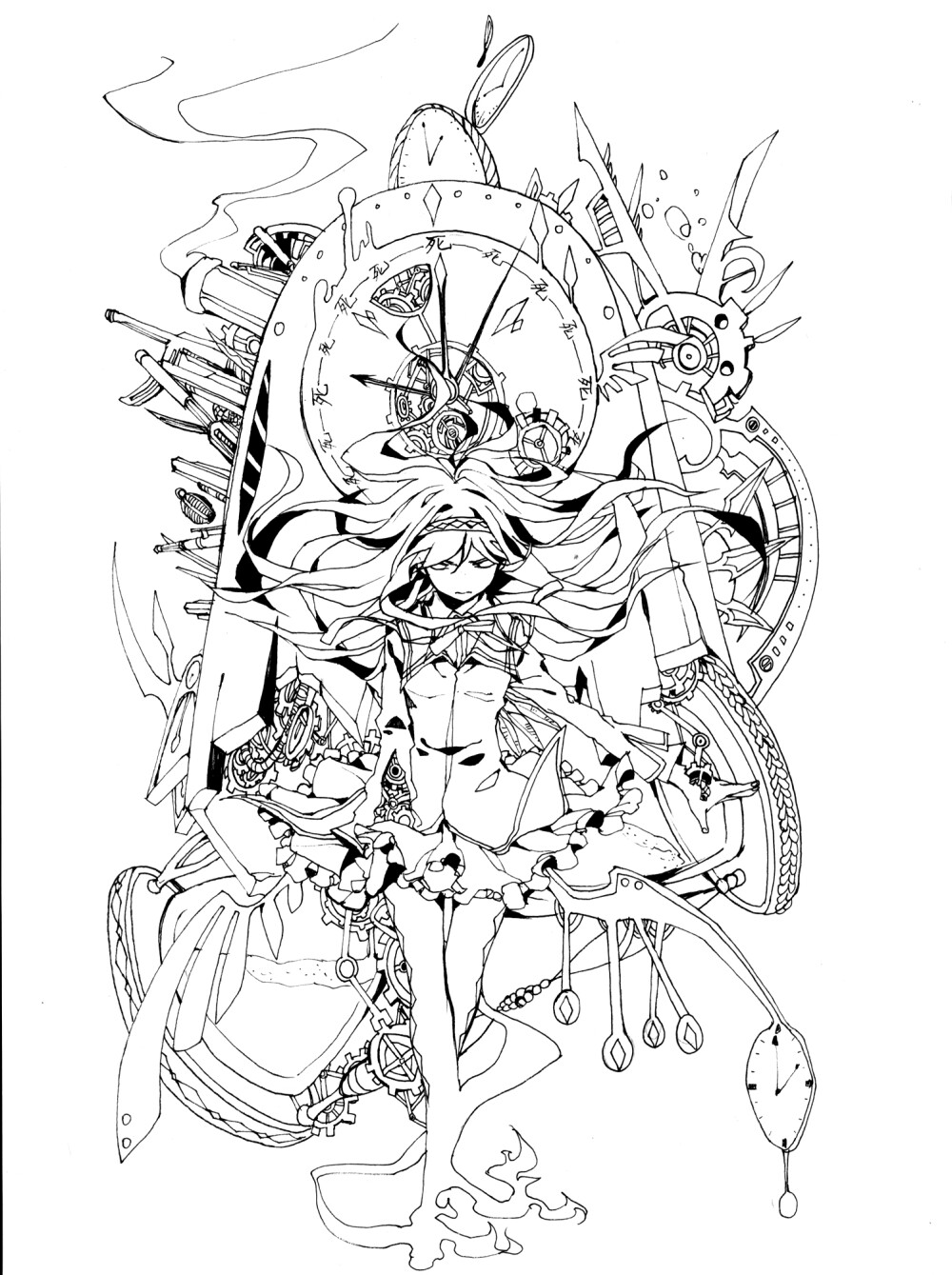 「暁美ほむら（线）」/「joscomie」のイラスト [pixiv]