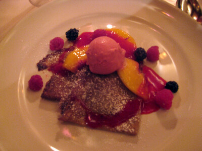 Chez Panisse_Raspberry Ice Cream Crepe