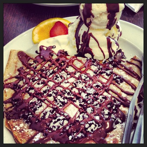 Chocolate crepe