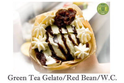 Cafe Hue_Green Tea & Red Bean crepe