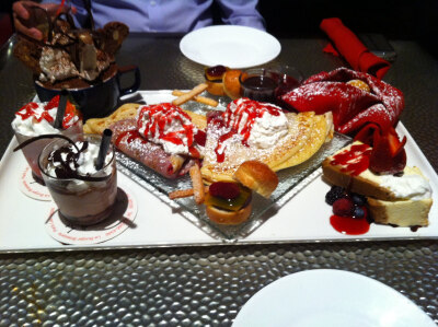 Mixed Berry Crepe, Cheesecake, Tiramisu Custom made Dessert