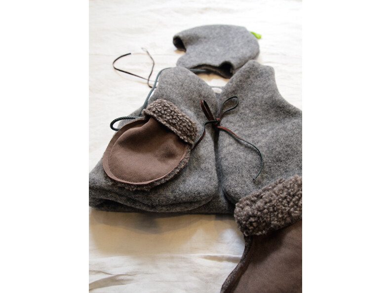 Wool Fleece Vest + Bonnet