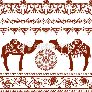 Mehndi Camels (Vecto...