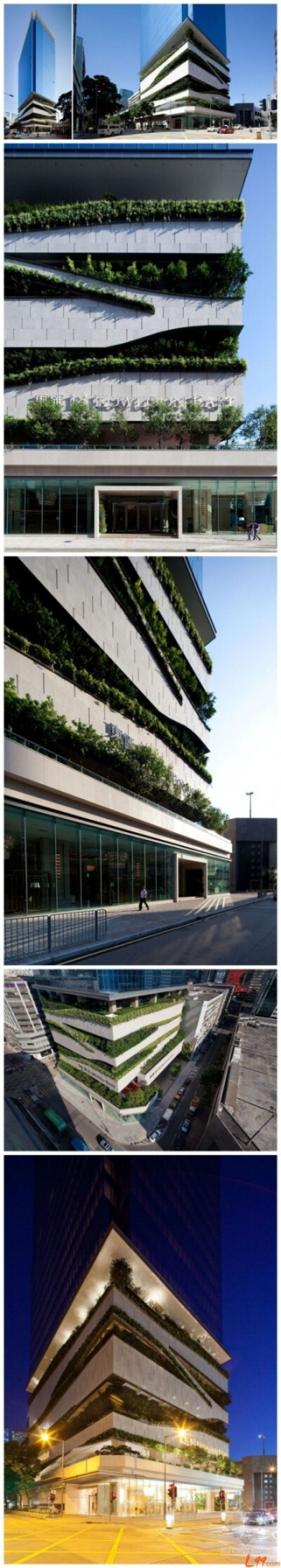 “绿化”是大楼的设计主题，其外立面以绿化元素为设计特色，大楼低层部分的停车场楼层提供大量绿化。此区曾一度是制造业集中地，而大楼位于工业大厦林立的社区中，在设计上着重绿化效果，为邻近地区带来清新的绿意，…