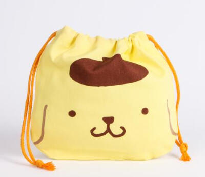 Purin Draw-String Bag: Face