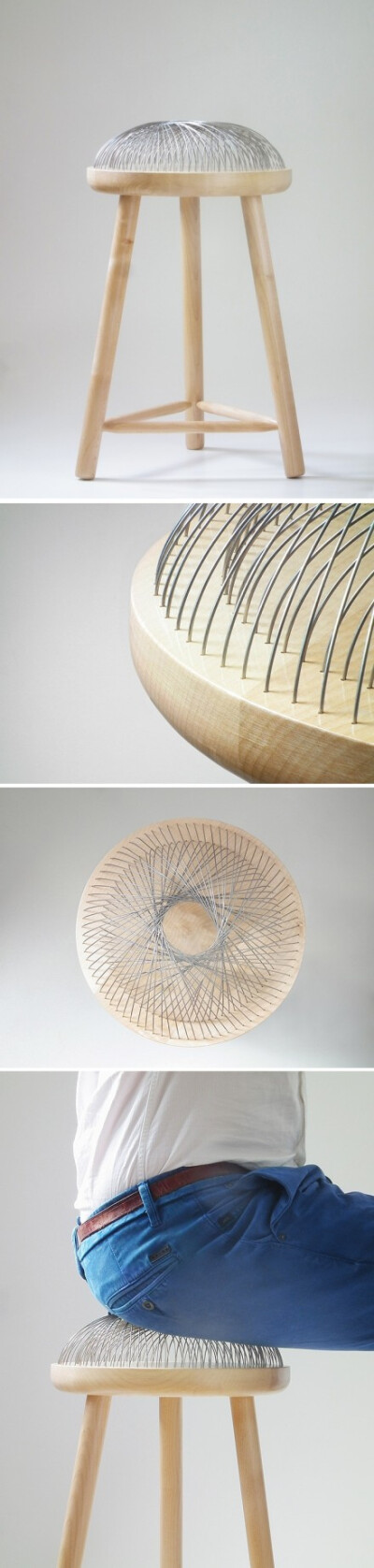 荷兰设计工作室TOER的作品-Dome Stool。