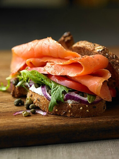 Salmon sandwich