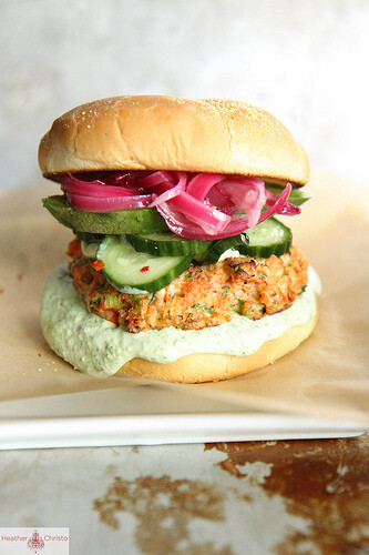 Asian Salmon Burger