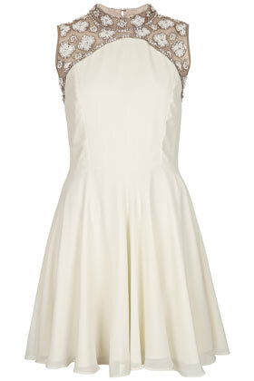 Sleeveless Embellished Swing Dress