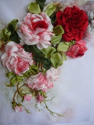 gorgeous Silk Ribbon Roses