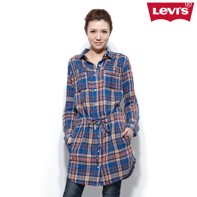 Levi's李维斯女士长款格纹衬衫/连衣裙