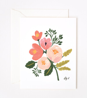 Peony Pink Card