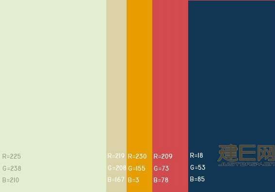 装修 设计 PPT 服装搭配 各方面都能用得上的配色美图