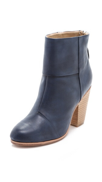 瑞格布恩(Rag &amp; Bone) Classic Newbury Booties in Painted Leather