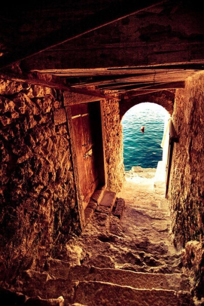 Ancient Passage to the Sea, Greece.