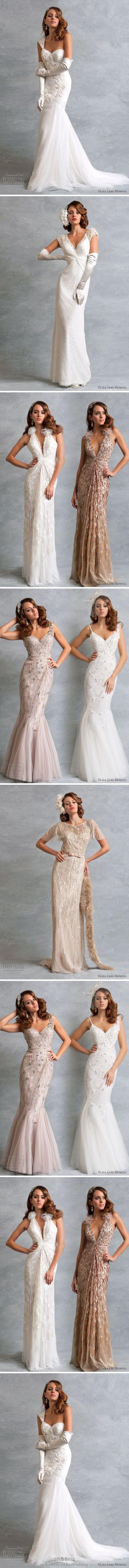 eliza-jane-howell-vintage-weddng-dress复古鱼尾婚纱