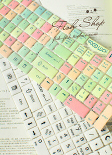 糖果色 键盘贴纸