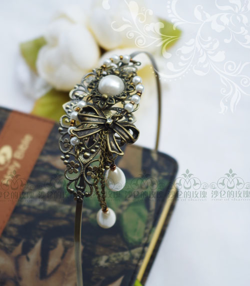 *Rococo Song*Cla系珍珠吊坠Lolita发箍