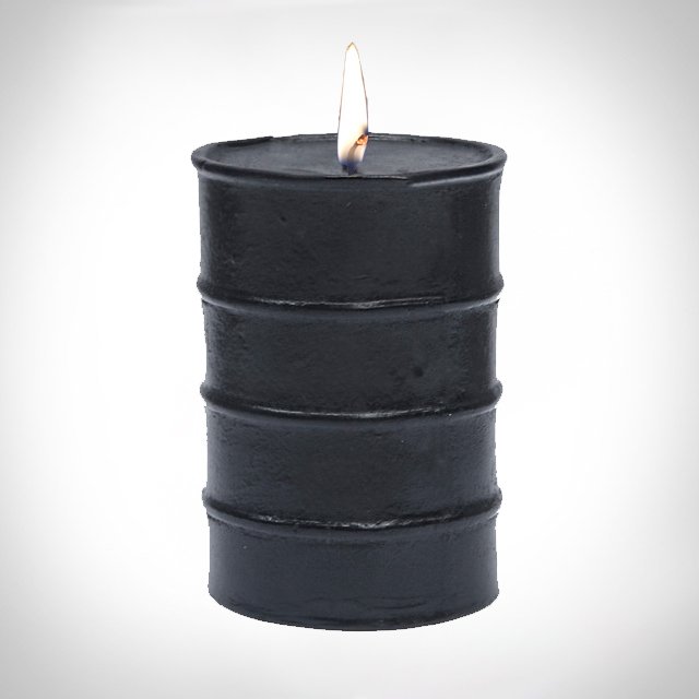 Bye Bye Oil Drum Candle