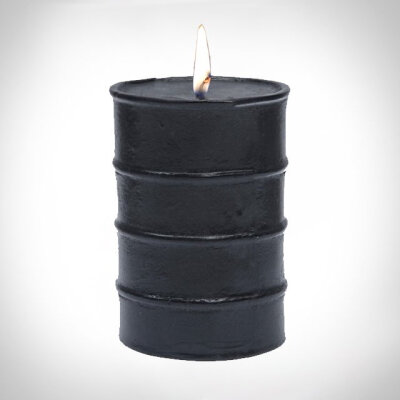 Bye Bye Oil Drum Candle